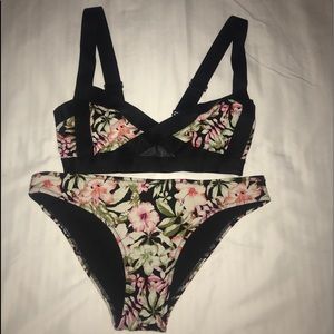H&M Bikini top and Bottom - Floral bikini
